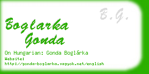 boglarka gonda business card